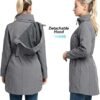 33,000ft Women's Waterproof Softshell Long Rain Jacket with ...