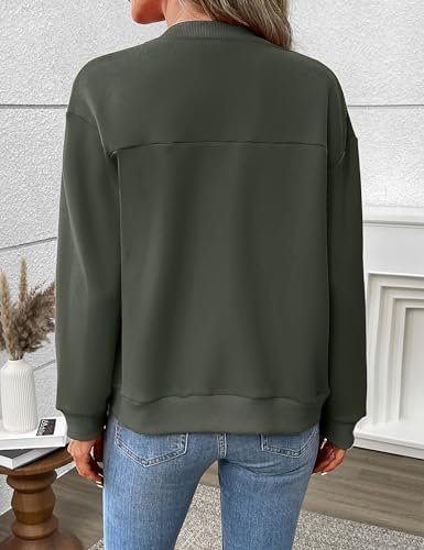 Women's Zip Up Sweatshirts Jackets Long Sleeve Bomber Jacket...