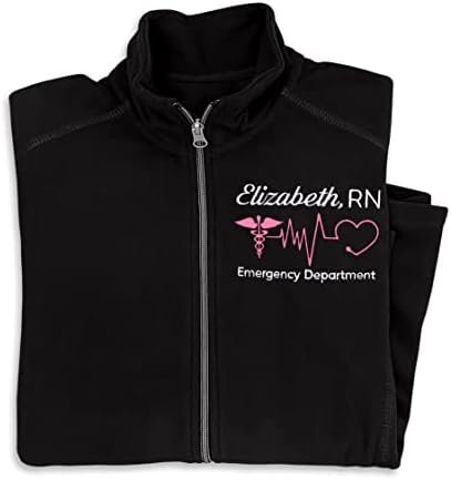 NACRE APPAREL Women's Custom Nurse Jacket Personalized Embro...