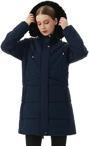 MOERDENG Women's Winter Puffer Coat Thicken Fleece Lined Dow...