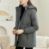 Womens Fashion Hooded Thickened Fleece Winter Soft Long Warm...