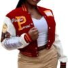 NIFTRIRY Varsity Jacket Women Patch Casual Jacket Cropped Ja...