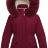Girl's Long Coat Waterproof Winter Kids Outerwear Warm Parka...