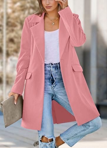 PRETTYGARDEN Women's 2025 Spring Fall Long Blazer Jackets Lo...