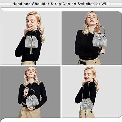 TOPALL Upgrade Rhinestone Evening Bag Bling Purse Sparkly Di...