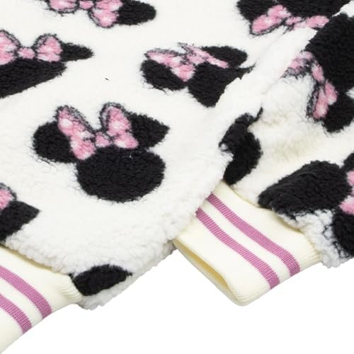 Disney Lilo & Stitch, Minnie Mouse Girls Fleece Varsity Jack...