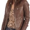 KYZER KRAFT Womens Leather Jacket Zippers Real Lambskin Leat...
