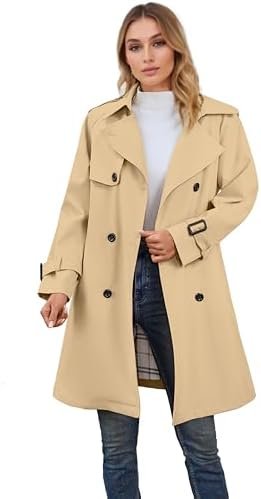 Betusline Girls & Women's Rain Jackets Waterproof Hooded Tre...