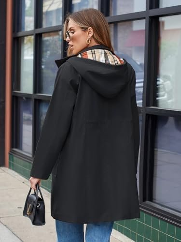 SaphiRose Women's Waterproof Rain Jacket Lightweight Raincoa...