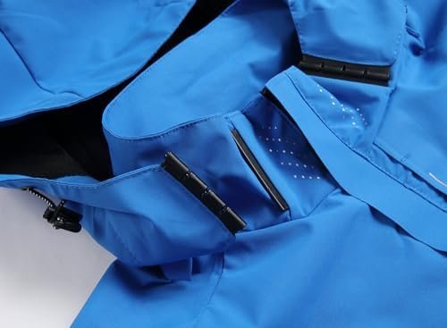 Boys Girls Lightweight Raincoat Waterproof Hooded Rain Jacke...