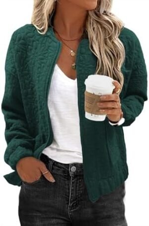 EVALESS Bomber Jackets for Women Spring Fashion 2025 Cute Ja... EVALESS Bomber Jackets for Women Spring Fashion 2025 Cute Ja...