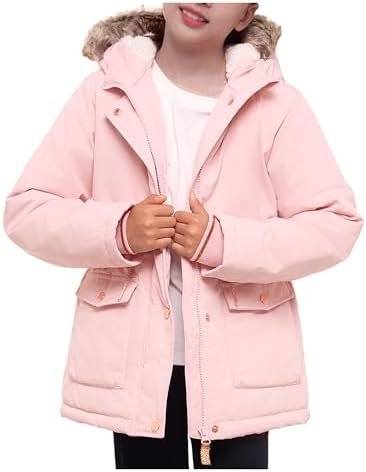 Rokka&Rolla Girls' Water-Resistant Sherpa Fleece Lined Puffe...