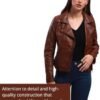 Women's Lamb Leather Jacket Classic Biker Style, Perfecto De...
