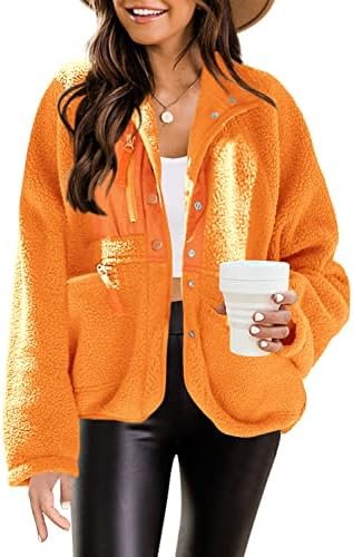 Nirovien Womens Fuzzy Fleece Jacket Button Down Sherpa Coats...