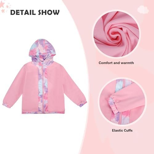 ESTAMICO Girls' Fashion Winter Coat Zip Up Fleece Jackets Wa...