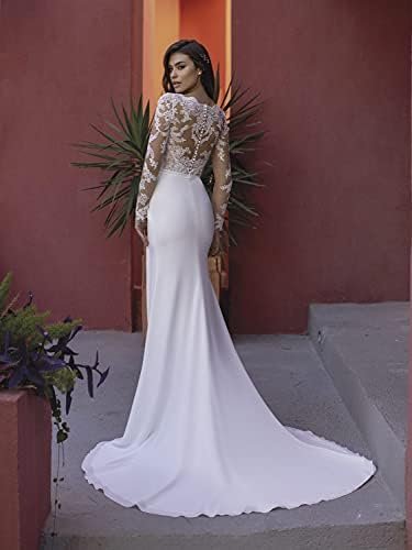 Loyeloy Women's Wedding Dresses for Bride 2024 Sexy V Neck S...