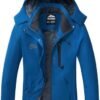 ELLSWOS Womens Winter Coats Waterproof Ski Jacket Warm Snow ...