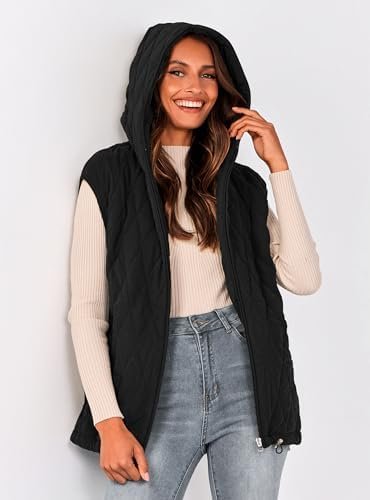 PRETTYGARDEN Women's 2025 Fall Spring Vest Casual Sleeveless...