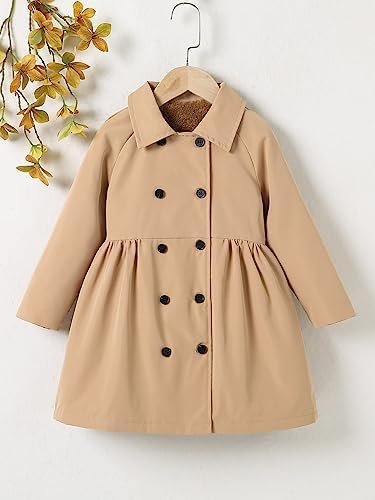 SOLY HUX Toddler Girl's Double Breasted Long Sleeve Trench C...