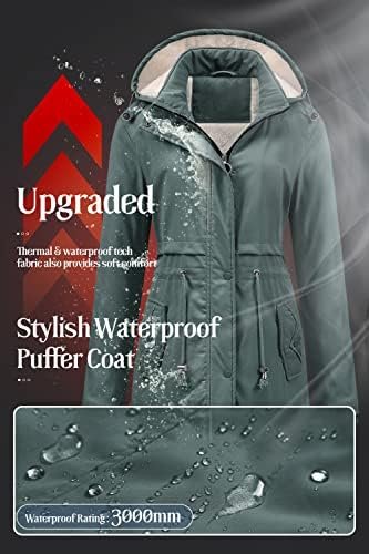 Chrisuno Women's Mid-Length Parka Winter Outerwear Jacket So...