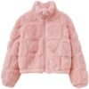 Verdusa Toddle Girls Sherpa Jacket Zip Up Fuzzy Fleece Jacke...