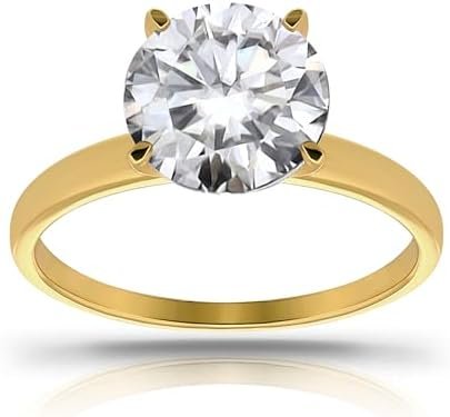 Hoops & Loops 925 Sterling Silver 1.0-3.0 Carats Round Brill...