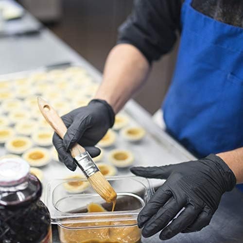 X3 Black Nitrile Disposable Industrial-Grade Gloves 3 Mil, L...