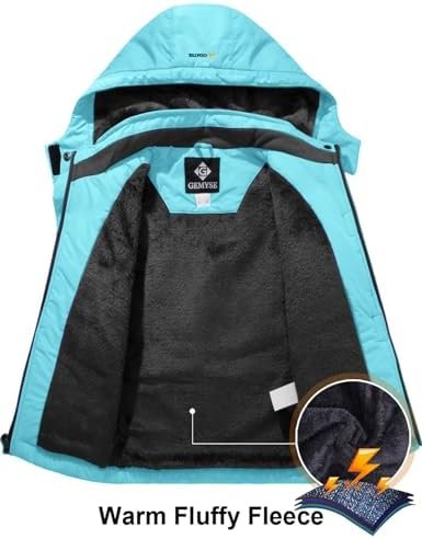 GEMYSE Girl's Waterproof Ski Snow Jacket Hooded Fleece Lined...