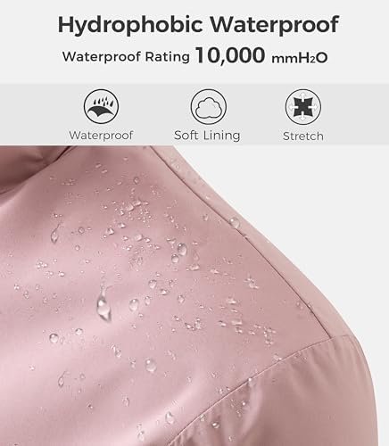 wantdo Women's Lightweight Rain Jackets Waterproof Long Rain...