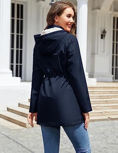 LOMON Women Waterproof Outdoor Hiking Raincoat Women Lined R...