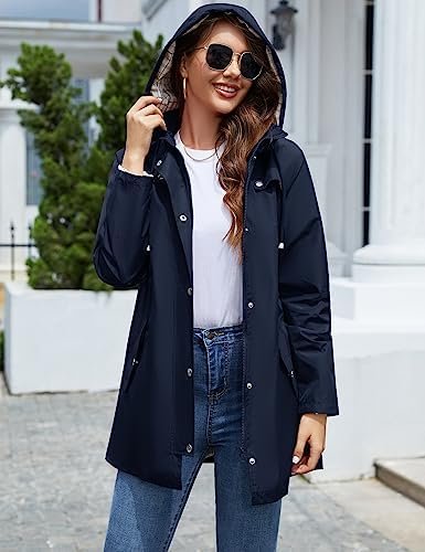 LOMON Women Waterproof Outdoor Hiking Raincoat Women Lined R...