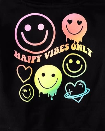 The Children's Place Girls' Long Sleeve Cropped Hooded Zip U...