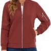TACVASEN Women's Bomber Jackets Lightweight Casual Jacket Fu...