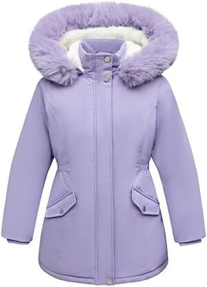 Girl's Long Coat Waterproof Winter Kids Outerwear Warm Parka... Girl's Long Coat Waterproof Winter Kids Outerwear Warm Parka...