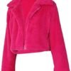 RAMOUG Womens Winter Outerwear Faux Fur Long Sleeve Crop Jac...