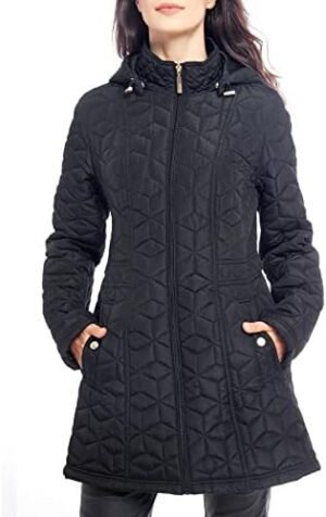 S P Y M Womens Diamond Quilted Jacket Lightweight Padding S P Y M Womens Diamond Quilted Jacket Lightweight Padding Co...