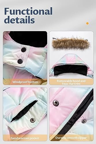 CREATMO US Girl's Winter Fleece Lined Long Parka Puffer Coat...