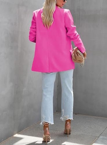 ARTFREE Womens Casual Blazer Button Lapel Long Sleeve Work B...