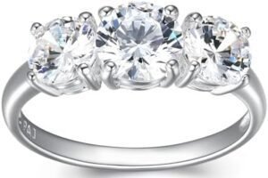 MORGAN & PAIGE .925 Sterling Silver Engagement Rings for Wom... MORGAN & PAIGE .925 Sterling Silver Engagement Rings for Wom...