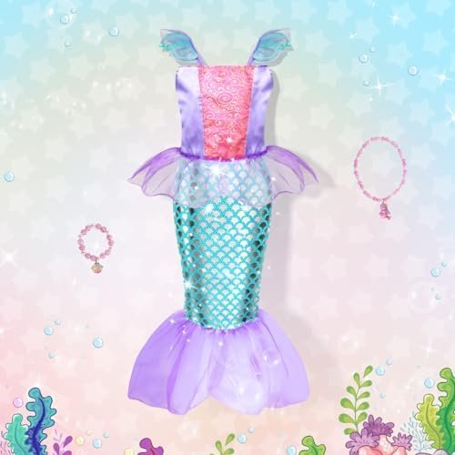 Meland Princess Dress Up Clothes for Girls 3-8 Year Old, Pri...