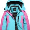 GEMYSE Girl's Waterproof Ski Snow Jacket Hooded Fleece Lined...