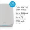 Netgear Orbi RBK763-100NAR AX5400 Tri-band WiFi 6 Mesh Syste...