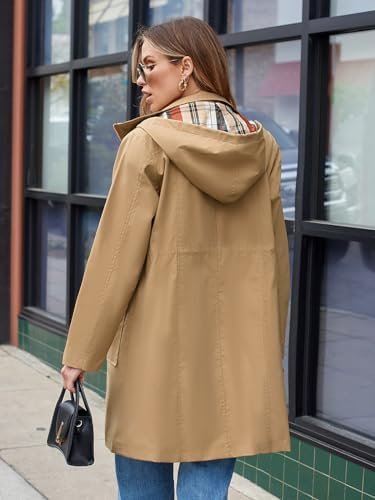 SaphiRose Women's Waterproof Rain Jacket Lightweight Raincoa...