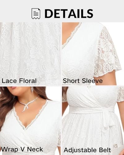 Plus Size Dresses Wedding Guest - Formal Cocktail Party Lace...