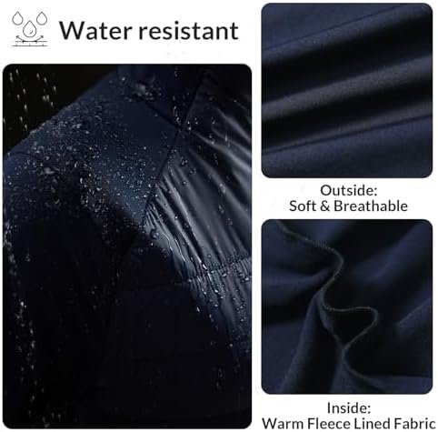 BALEAF Women's Lightweight Warm Jacket Running Insulated Wat...