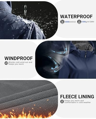 Outdoor Ventures Women's Softshell Jacket with Removable Hoo...