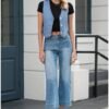 LookbookStore Denim Vest for Women Trendy Sleeveless Cropped...
