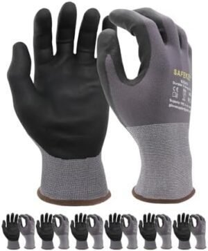 Work Gloves MicroFoam Nitrile Coated 6-12 Pairs Seamless Kni... Work Gloves MicroFoam Nitrile Coated 6-12 Pairs Seamless Kni...