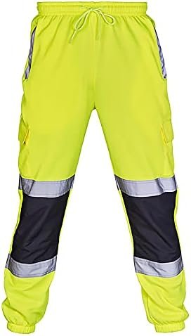 Cargo Joggers Men Elastic High Waisted Jogging Pants Visibil... Cargo Joggers Men Elastic High Waisted Jogging Pants Visibil...
