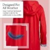 URBAN REPUBLIC Woman’s Rain Jacket - Water Resistant Slicker...